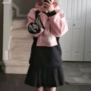 Pink /black hoodie